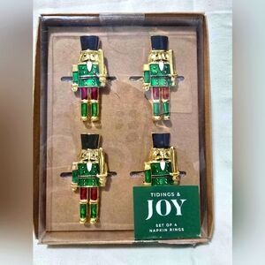 Holidays Nutcracker Napkin Rings Set